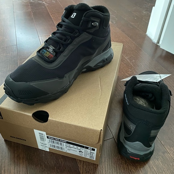 Salomon Shelter CSWP boots in Black - Picture 1 of 4